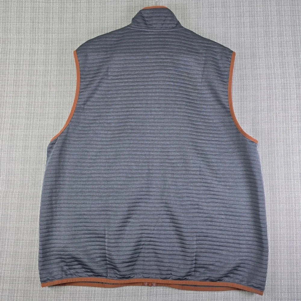 NWT LL Bean Mens XL Airlight Baffled Full Zip Vest Gray Copper Katahdin Patch